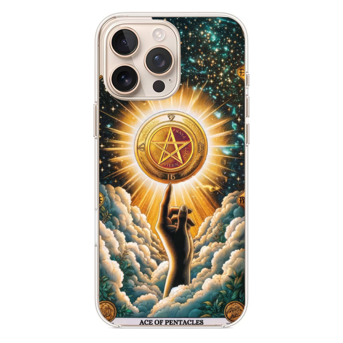 Ace of Pentacles Tarot Kartı Telefon Kılıfı (MM12)