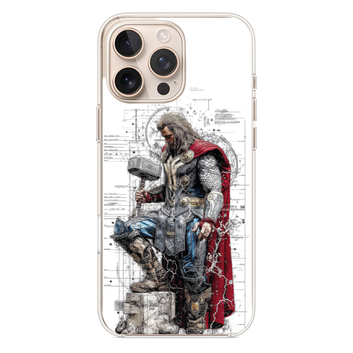 Mjolnir ile Thor Telefon Kılıfı (PV11)