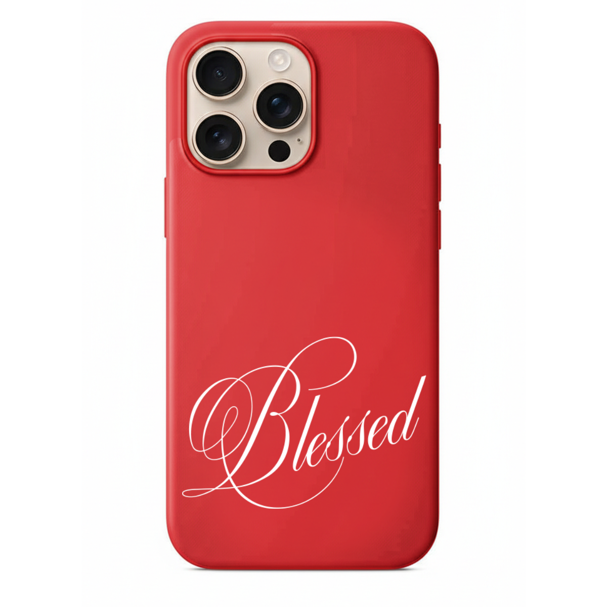 Blessed Slogan Yazılı Telefon Kılıfı (Kutsanmış Şanslı Dualı) (SC08)