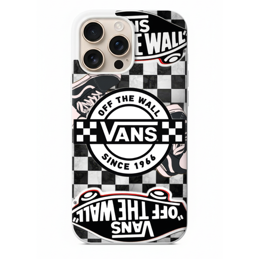 Vans Damalı Desenli Kolaj Tasarım Telefon Kılıfı (SC31)