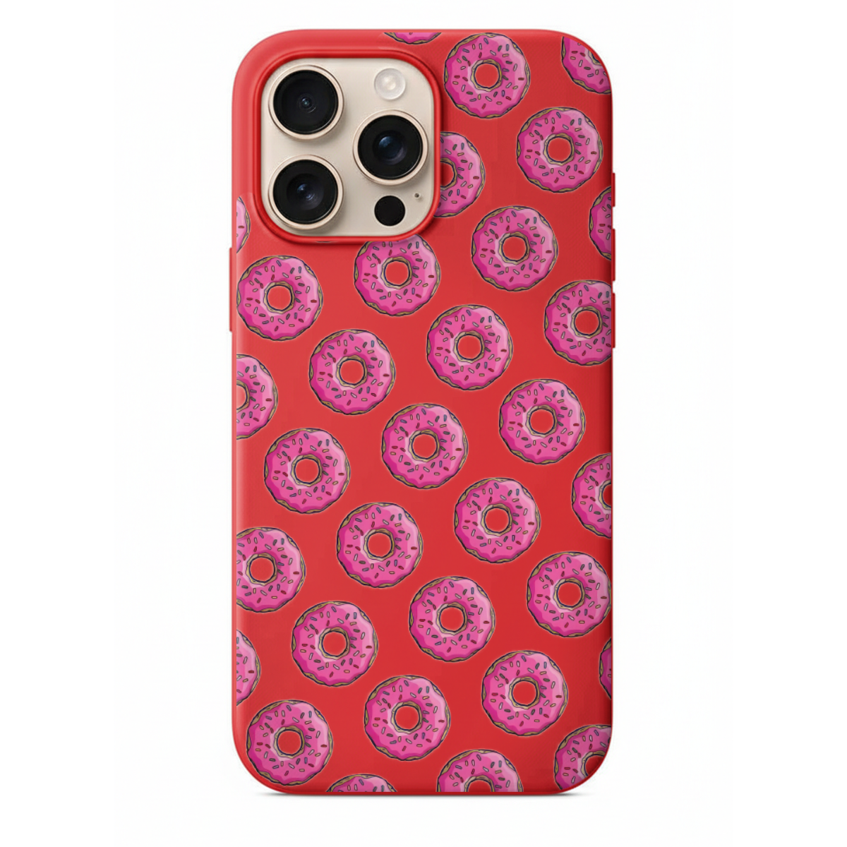 Pembe Donut Desenli Telefon Kılıfı (SV81)