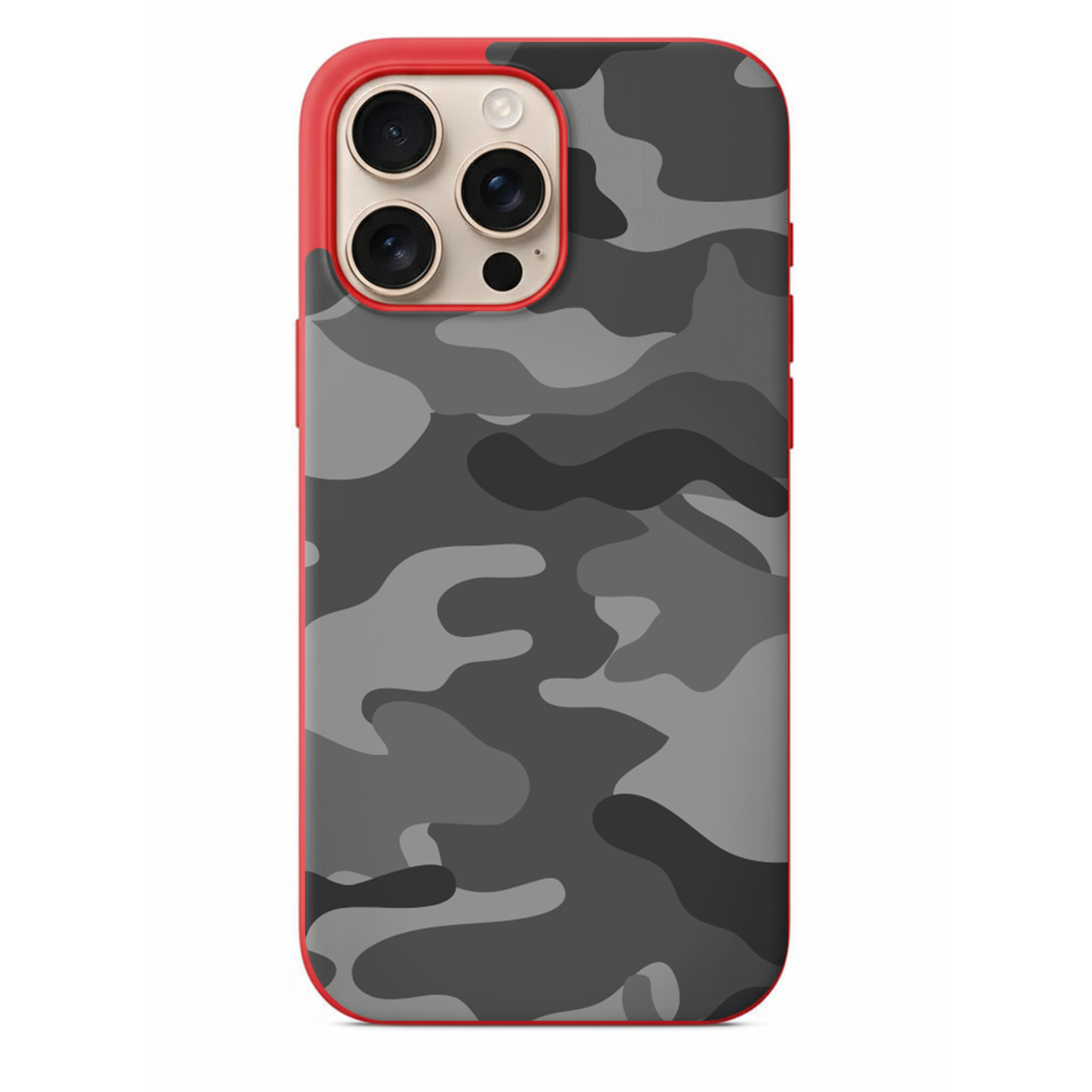 Gri Kamuflaj Desenli Telefon Kılıfı (MM35)
