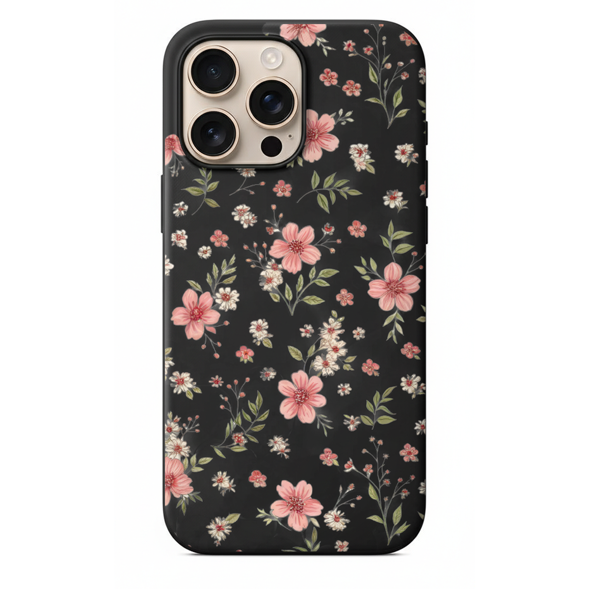 Mercan Çiçek Desenli Premium Telefon Kılıfı Bahar Esintisi Özel Tasarım (WV35)