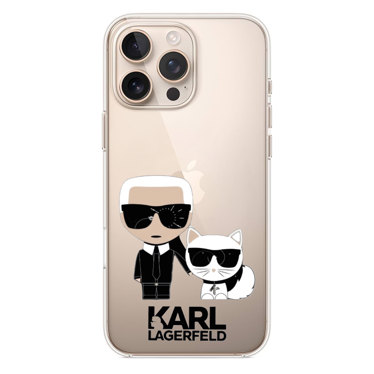 Karl Lagerfeld ve Kedisi Tasarımlı Telefon Kılıfı (SC27)