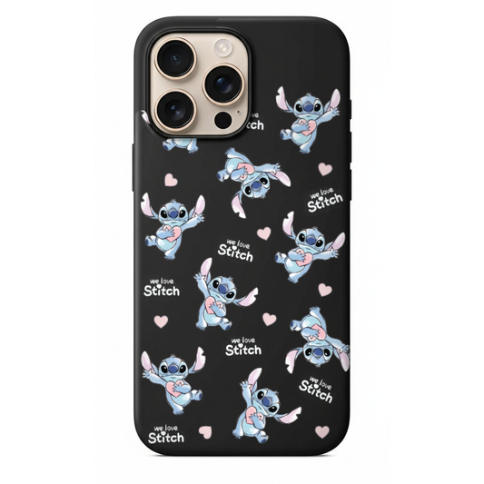 Stitch We Love Stitch Tasarım Telefon Kılıfı (HC38)