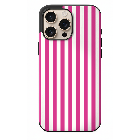 Pembe Çizgili Estetik Telefon Kılıfı (SV51)