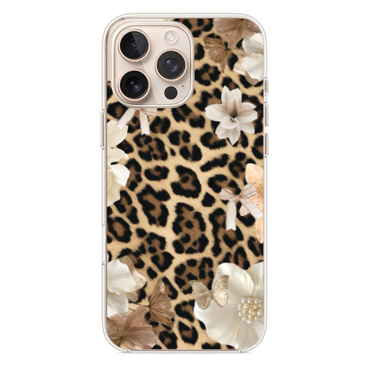 Wild Elegance Serisi İkonik Hayvan Desenli ve Sanatsal Floral Tasarım Kılıfı (WV13)