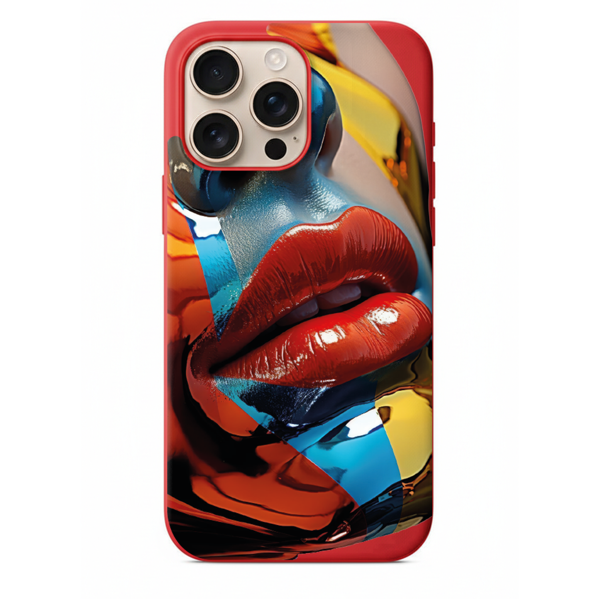 Lip Gloss Art Hiper- Kırmızı Dudak Telefon Kılıfı (SV29)