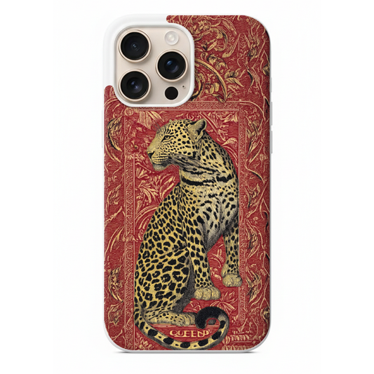 İskambil Kartı Leopar Desenli Telefon Kılıfı (WV50)