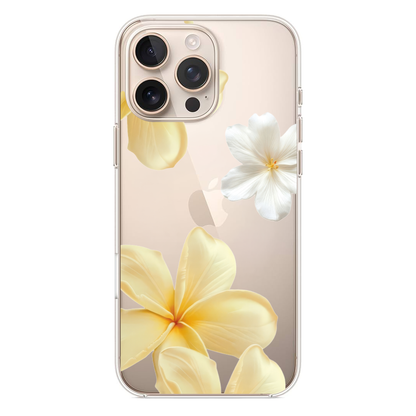 Tropical Serenity Sarı ve Beyaz Çiçek Motifli Telefon Kılıfı (WV04)