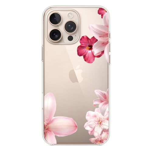 Pink Elegance Canlı Fuşya ve Pastel Pembe Çiçek Motifli Telefon Kılıfı (WV05)