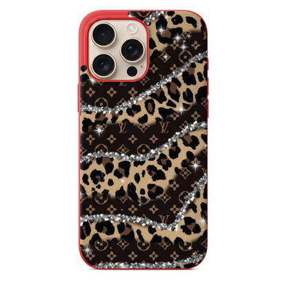 Lüks Monogram ve Leopar Desenli Kılıf (WV55)