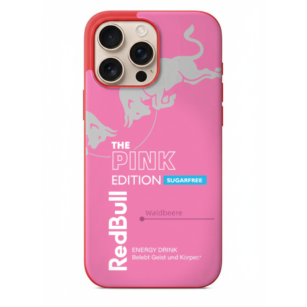 Red Bull Pink Edition Tasarımlı Pembe Kapak (SC02)