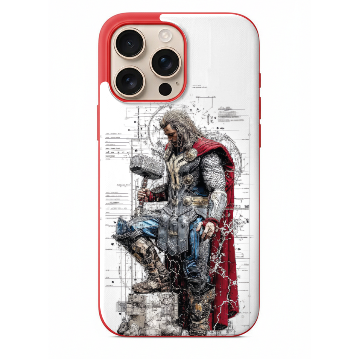 Mjolnir ile Thor Telefon Kılıfı (PV11)