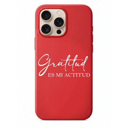 Siyah Mat Gratitud Yazılı Minimalist Tasarım Kılıf (SC05)