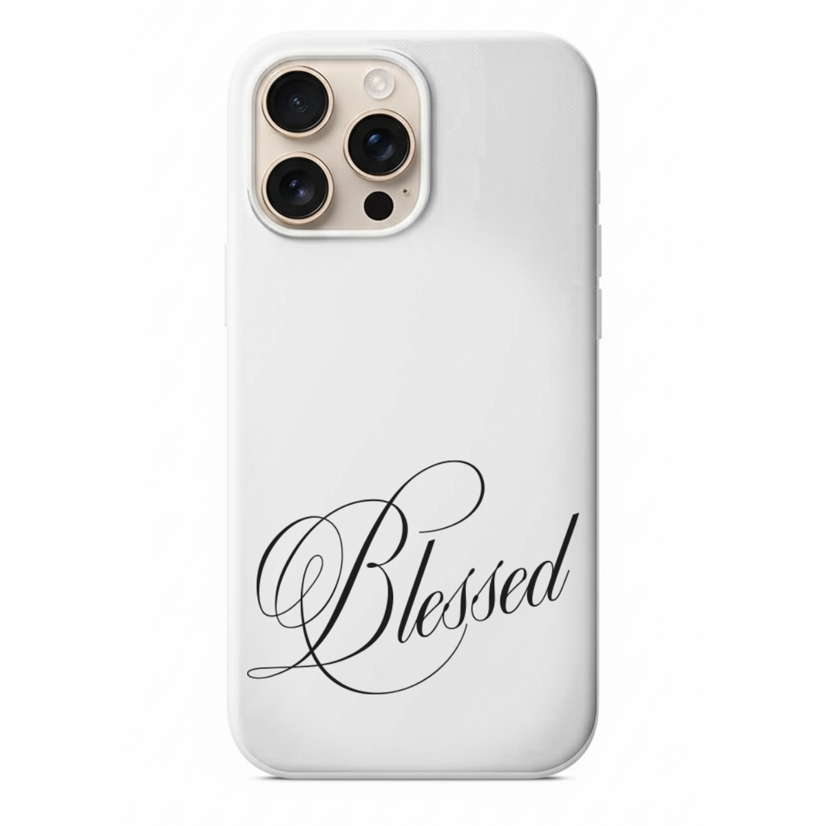 Blessed Slogan Yazılı Telefon Kılıfı (Kutsanmış  Şanslı  Dualı) (SC08)