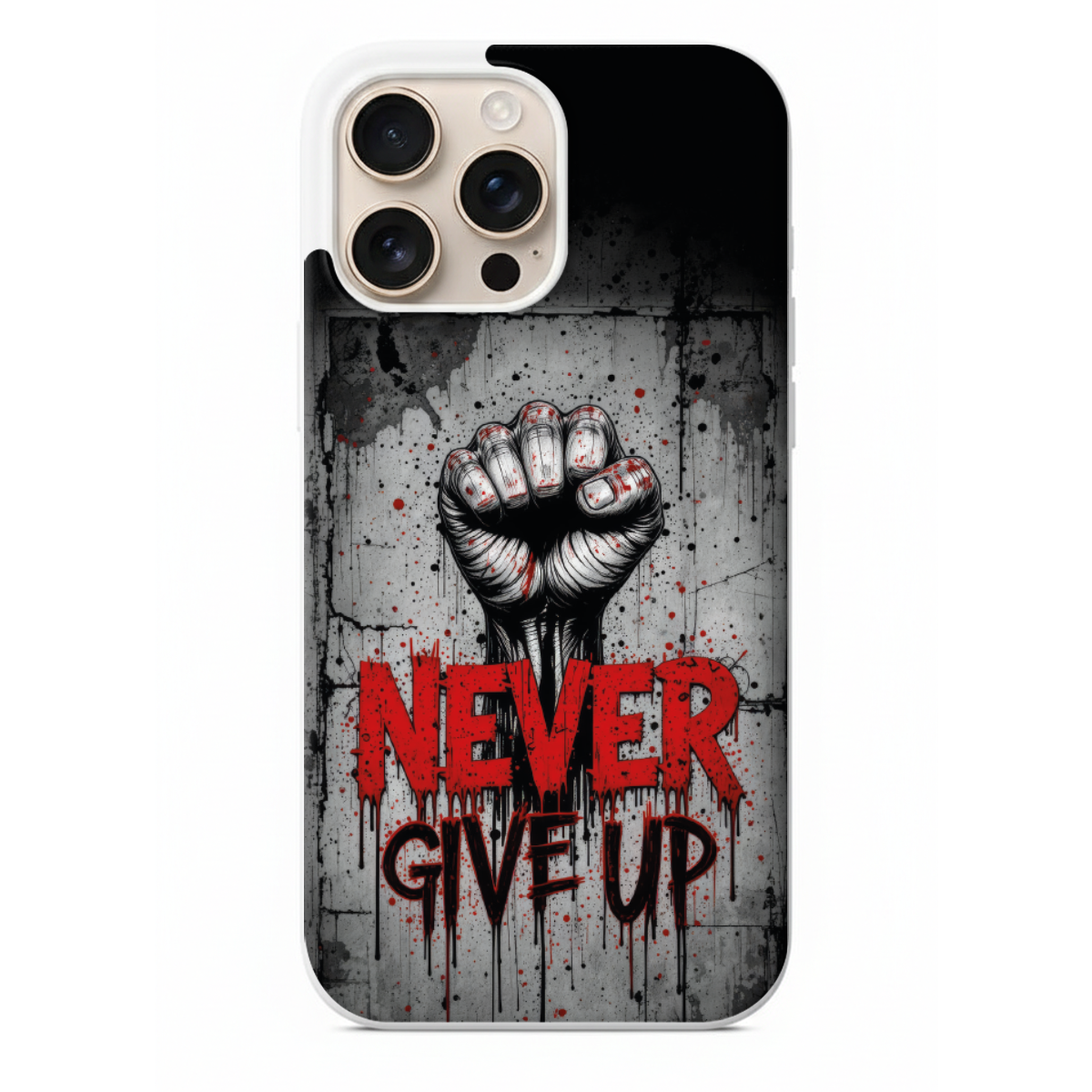 Never Give Up Yazılı Telefon Kılıfı (MM10)
