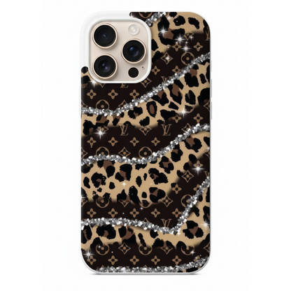 Lüks Monogram ve Leopar Desenli Kılıf (WV55)