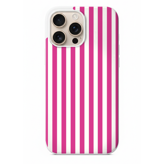 Pembe Çizgili Estetik Telefon Kılıfı (SV51)