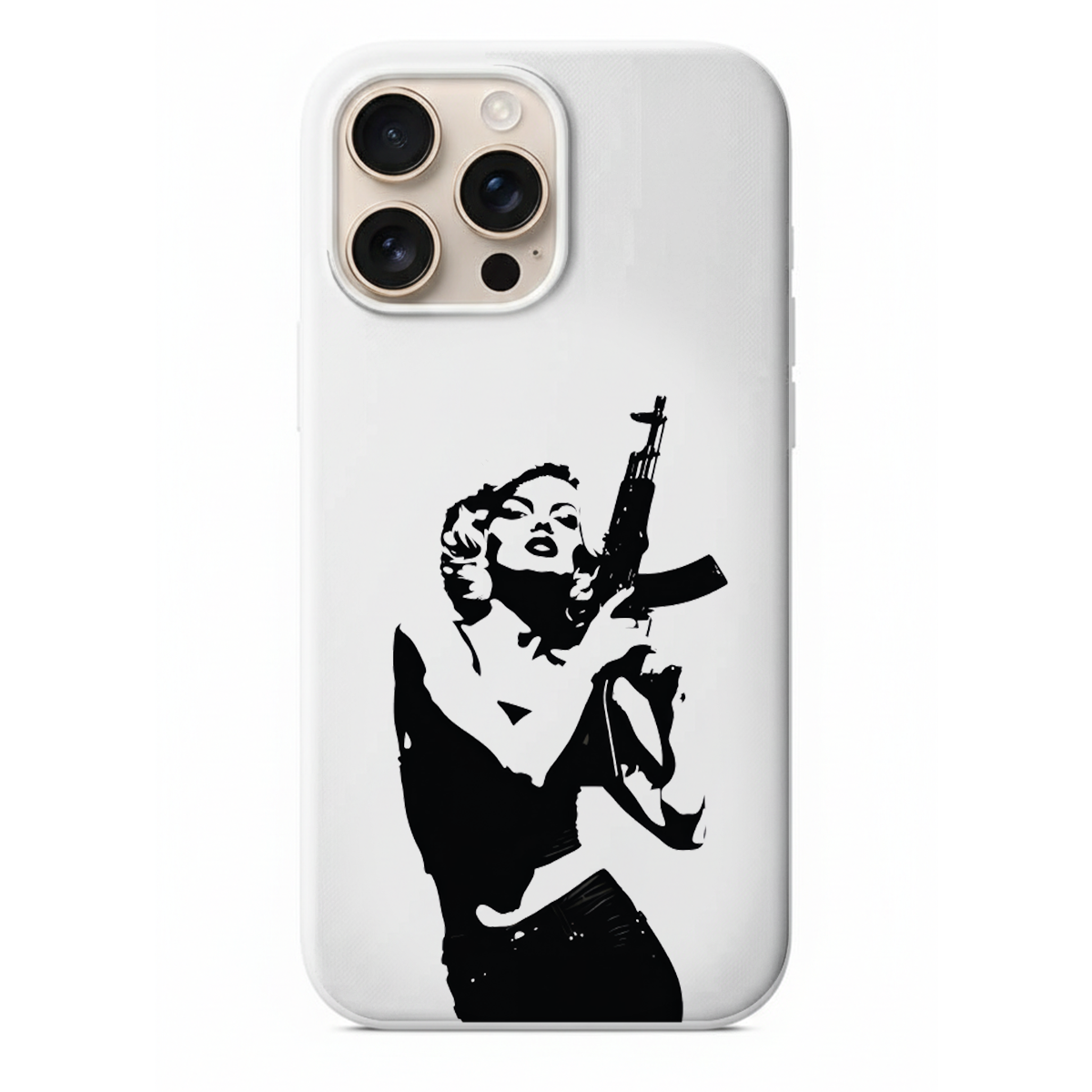 Marilyn Monroe Silahlı Pop Art Telefon Kılıfı (SC67)