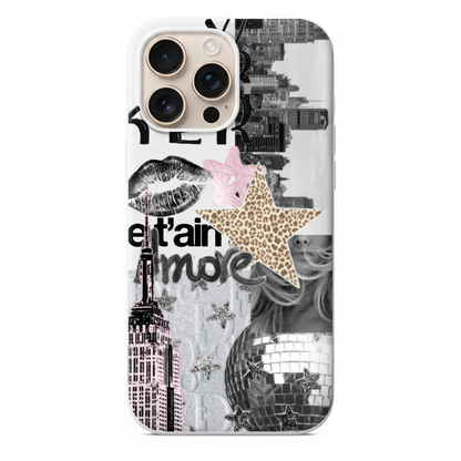 New York Temalı Şehir Kolajlı Kılıf (WV81)
