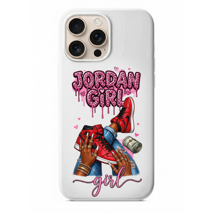 Jordan Girl Kırmızı Sneaker Baskılı Telefon Kılıfı (SC37)
