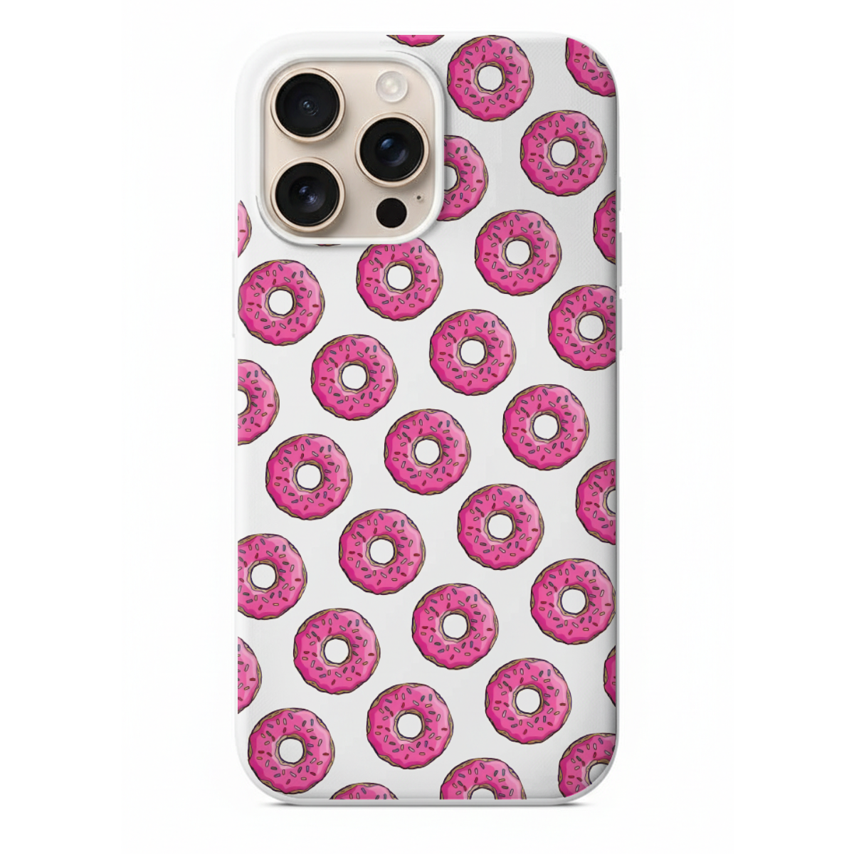 Pembe Donut Desenli Telefon Kılıfı (SV81)