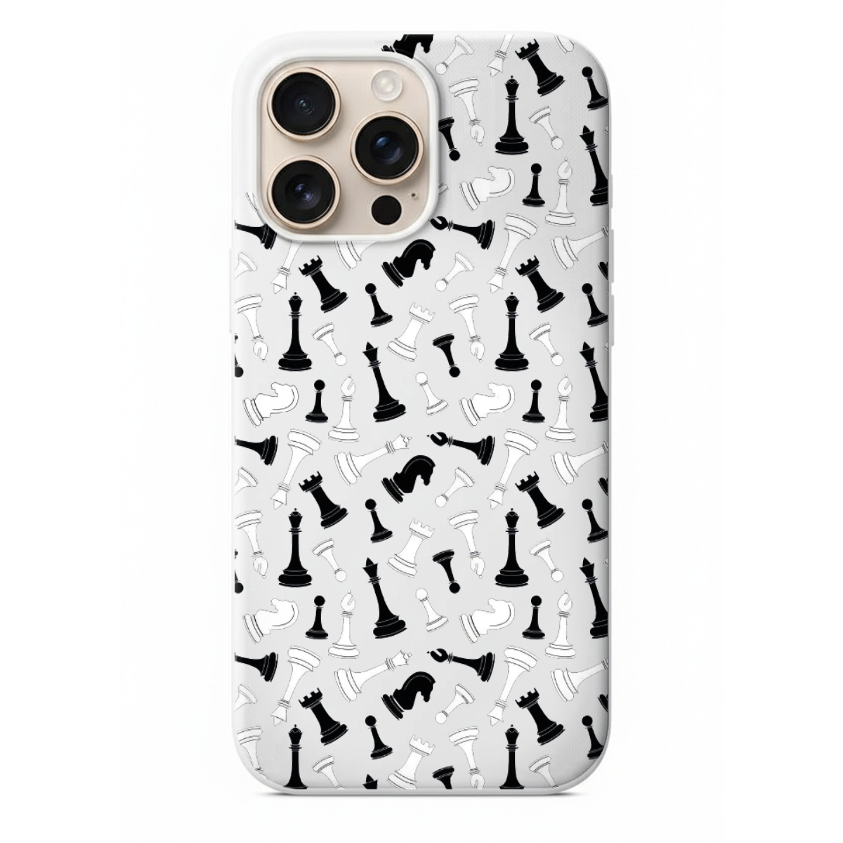 Satranç Taşları Desenli Telefon Kılıfı (SV76)