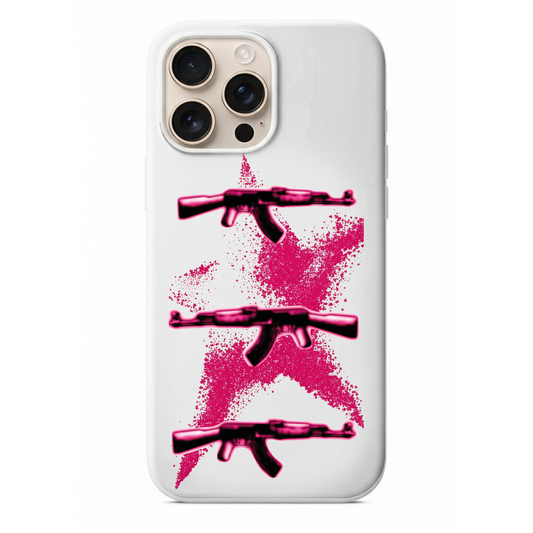 Y2K Pembe Kalaşnikof Figürlü Telefon Kılıfı (SC70)
