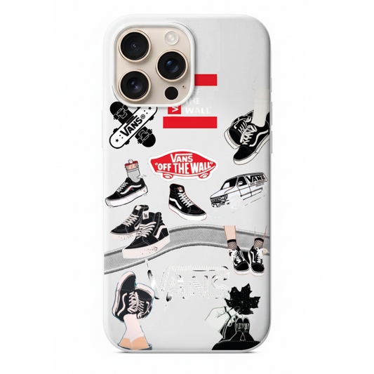 Vans Ayakkabı ve Sticker Tasarımlı Telefon Kılıfı (SC32)