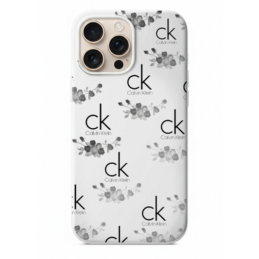 Calvin Klein ck Logolu Çiçek Desenli Telefon Kılıfı (SC43)