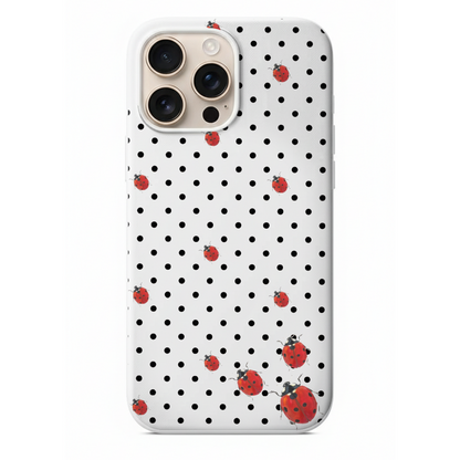 Puantiyeli ve Uğur Böcekli Telefon Kılıfı (WV95)