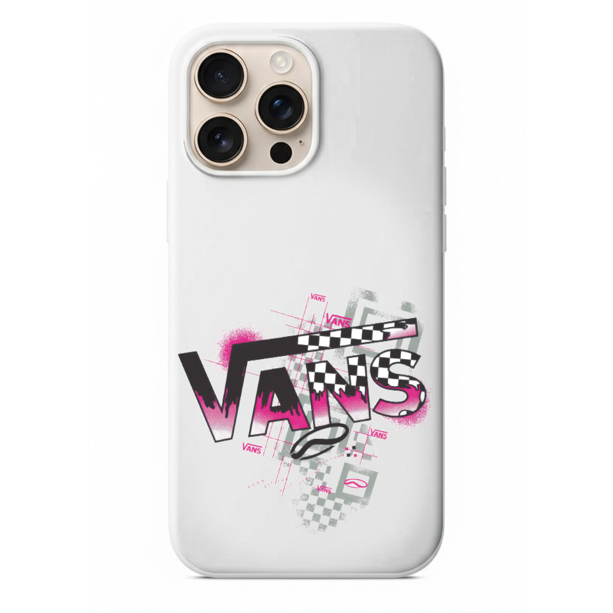 Vans Logo Dama Desenli Telefon Kılıfı (SC35)