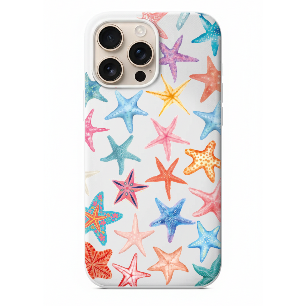 Renkli Denizyıldızı Desenli Telefon Kılıfı (SV45)