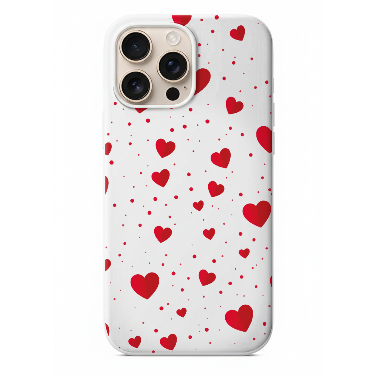 Romantik Minik Kalp Motifli  Telefon Kılıfı (WV127)
