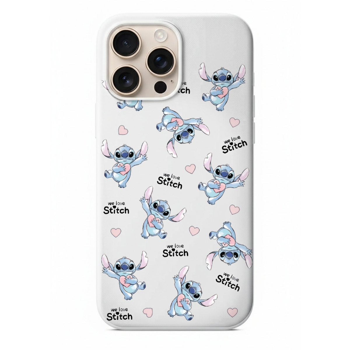 Stitch We Love Stitch Tasarım Telefon Kılıfı (HC38)