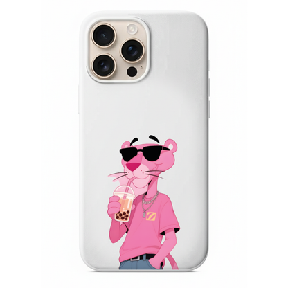 Havalı Pembe Panter Desenli Estetik Telefon Kılıfı (HC41)