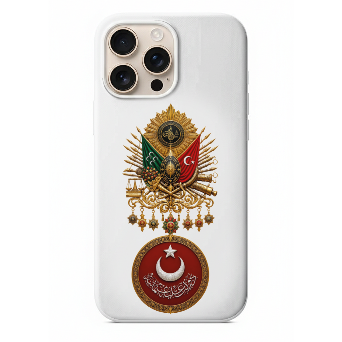 Osmanlı Arma Motifli Telefon Kılıfı (LE18)