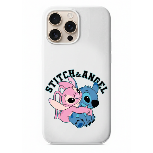 Sevimli Stitch ve Angel Tasarımlı Telefon Kılıfı (HC34)