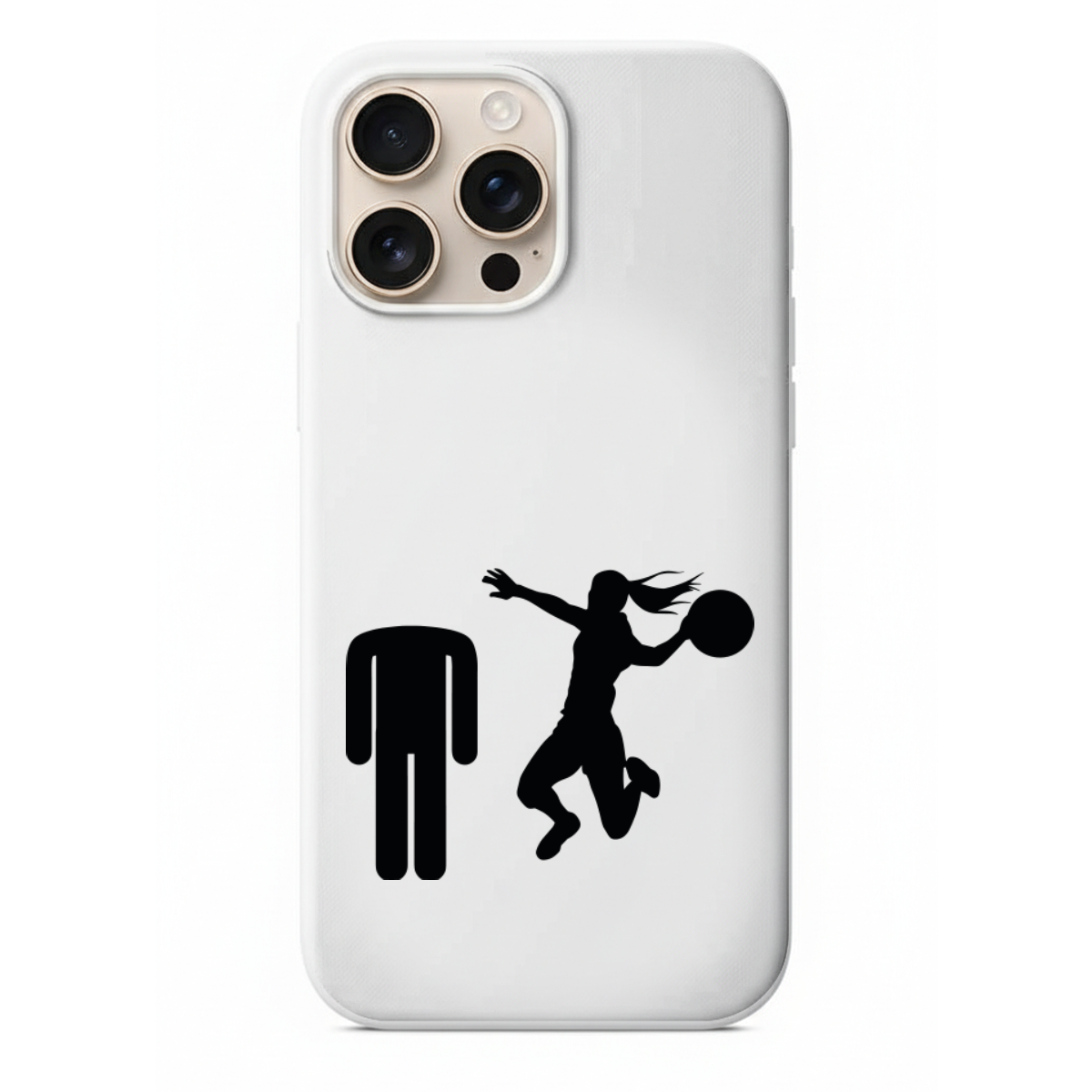 Espirili Kadın Erkek Figürlü Silikon Telefon Kılıfı- Basketbol Serisi (SC22)