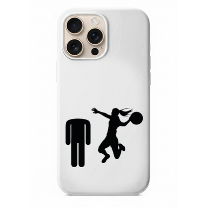 Espirili Kadın Erkek Figürlü Silikon Telefon Kılıfı- Basketbol Serisi (SC22)