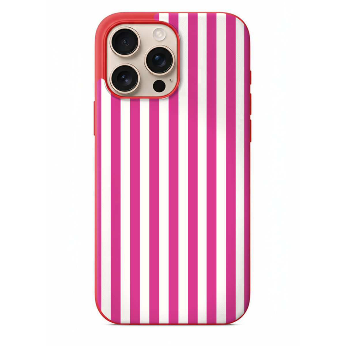 Pembe Çizgili Estetik Telefon Kılıfı (SV51)