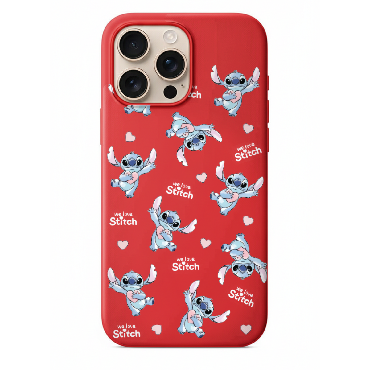 Stitch We Love Stitch Tasarım Telefon Kılıfı (HC38)