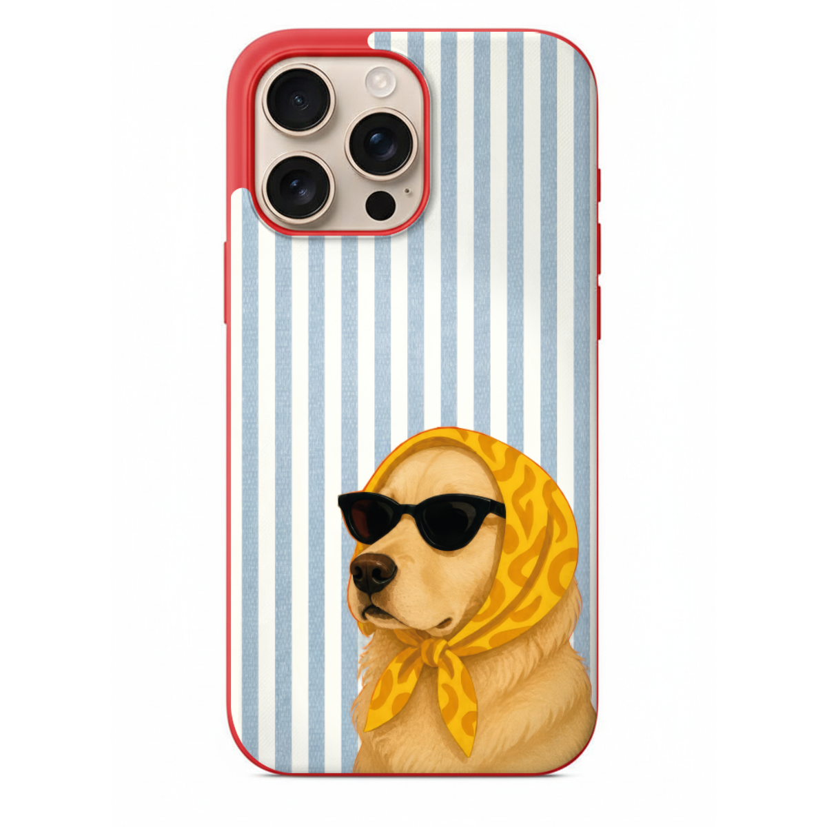 Retro Güneş Gözlüklü Golden Telefon Kılıfı (SV41)