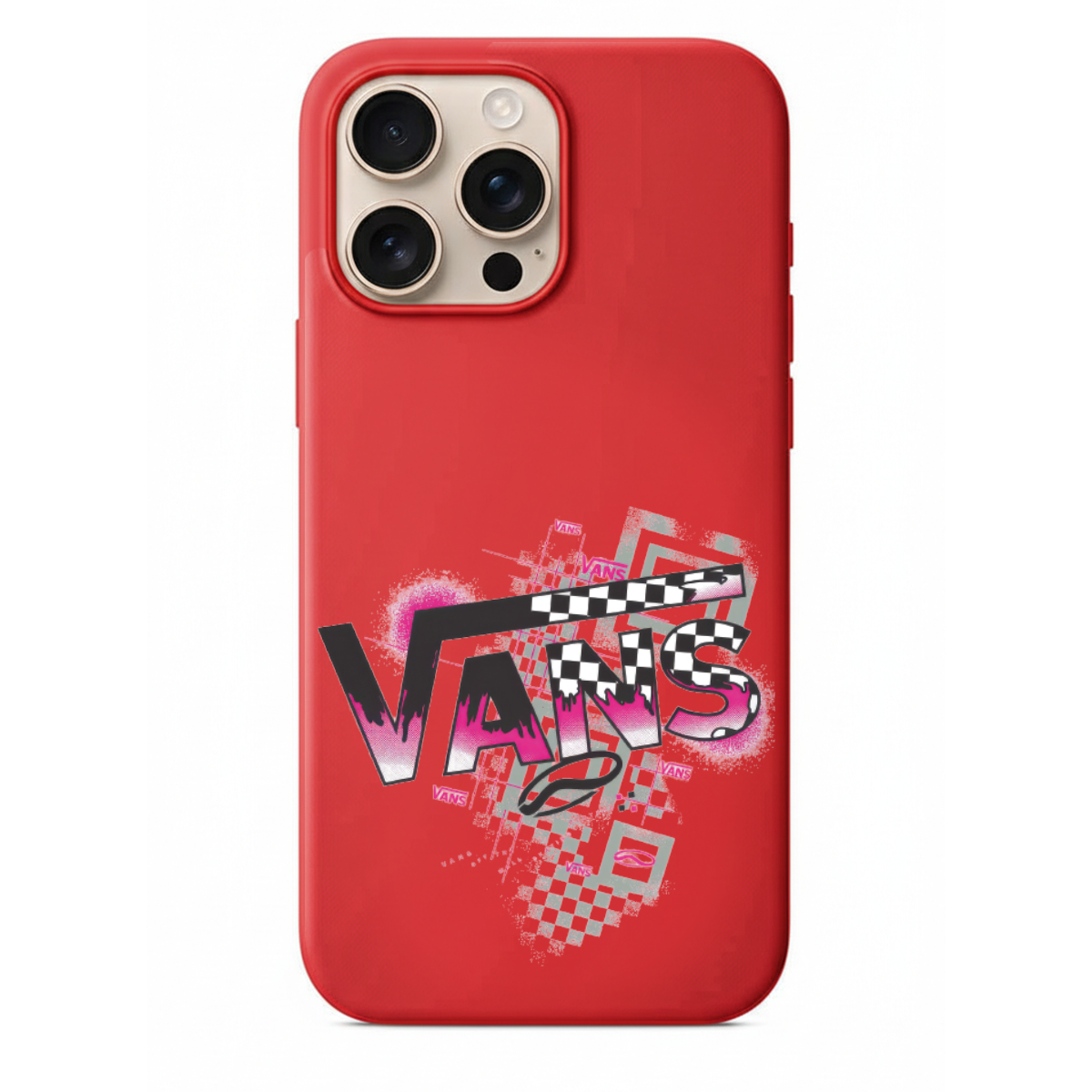 Vans Logo Dama Desenli Telefon Kılıfı (SC35)