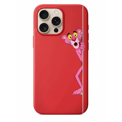Pembe Panter Figürlü Estetik Telefon Kılıfı (HC40)