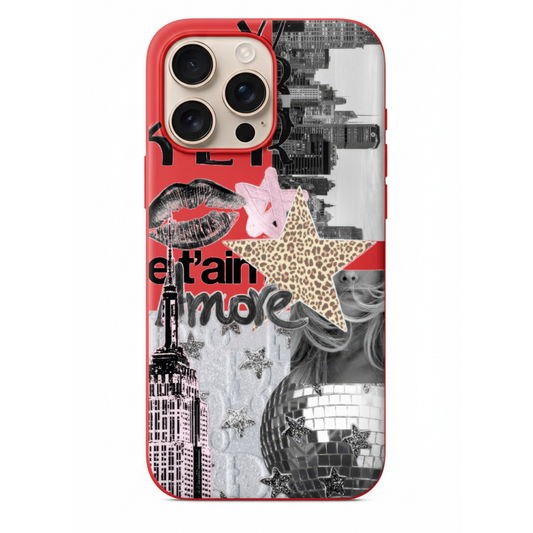 New York Temalı Şehir Kolajlı Kılıf (WV81)