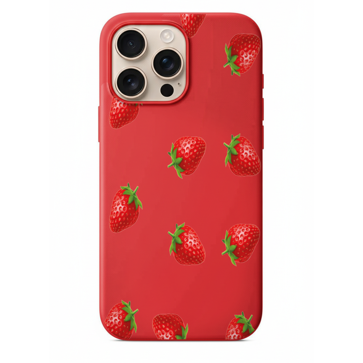 Çilek Desenli Yaz Temalı Telefon Kılıfı (WV98)