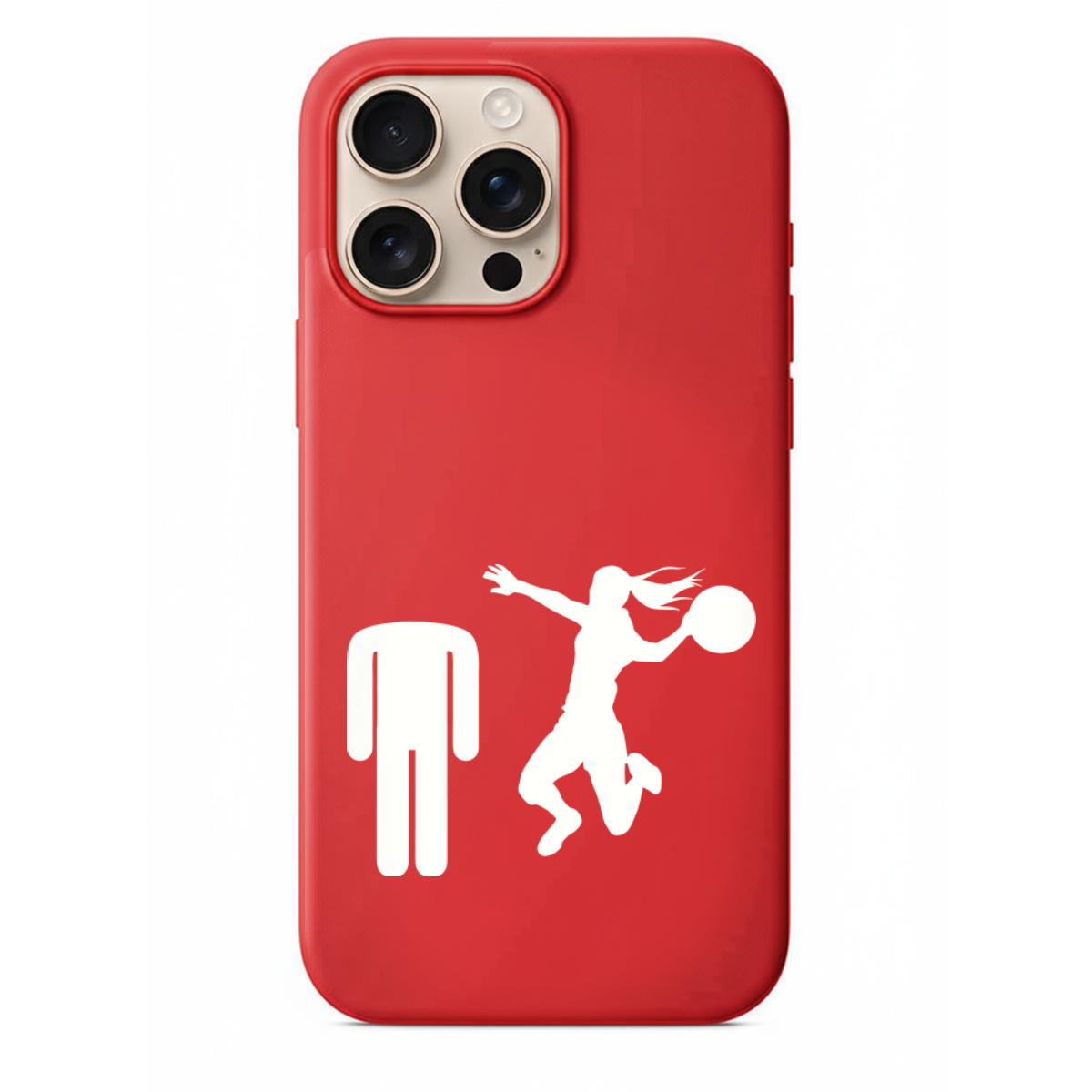 Espirili Kadın Erkek Figürlü Silikon Telefon Kılıfı- Basketbol Serisi (SC22)