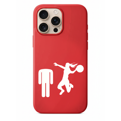 Espirili Kadın Erkek Figürlü Silikon Telefon Kılıfı- Basketbol Serisi (SC22)